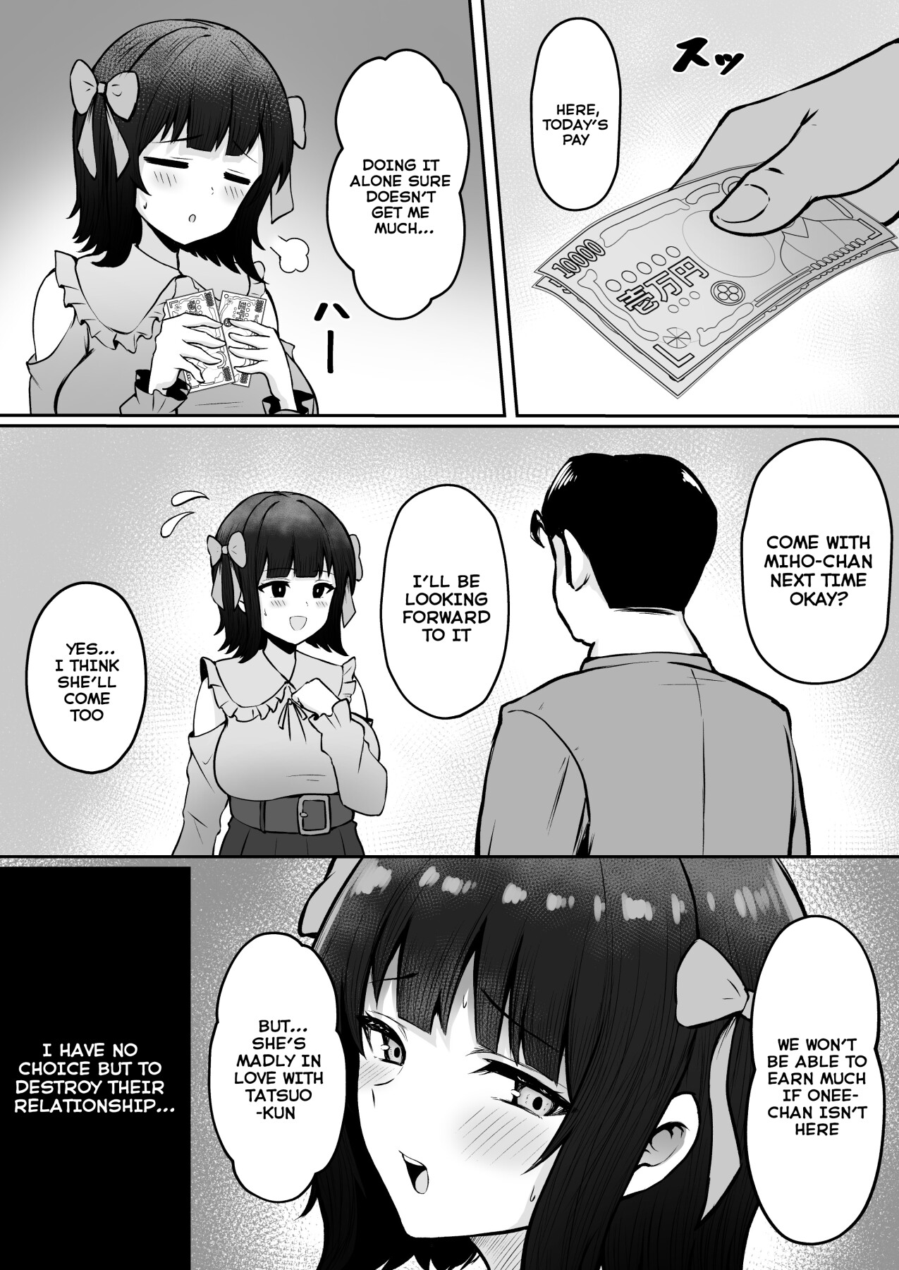 Hentai Manga Comic-My Boyfriend Is Cuckold By My Sister Who Is A Landmine ~Ria Mitsuru's Older Sister And Her Younger Sister Who Works With Papa~-Read-37